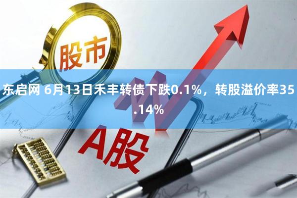 东启网 6月13日禾丰转债下跌0.1%，转股溢价率35.14%