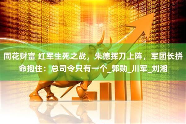 同花财富 红军生死之战，朱德挥刀上阵，军团长拼命抱住：总司令只有一个_郭勋_川军_刘湘